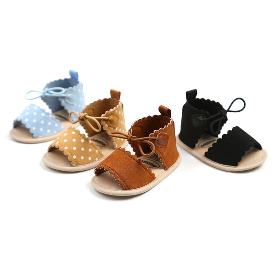 Adorable & Lightweight Baby Girl Sandals: Open-Toe, Easy Fasten Crib Shoes Perfect for First Walkers – Spring/Summer Ready